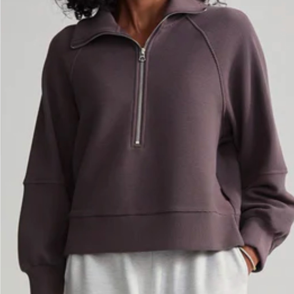 Varley half zip Milano sweatshirt for in coco berry